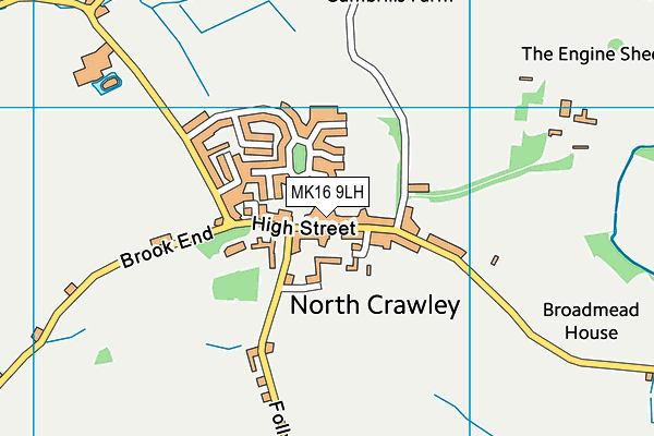 MK16 9LH map - OS VectorMap District (Ordnance Survey) MK16 9LH map - OS VectorMap District (Ordnance Survey)