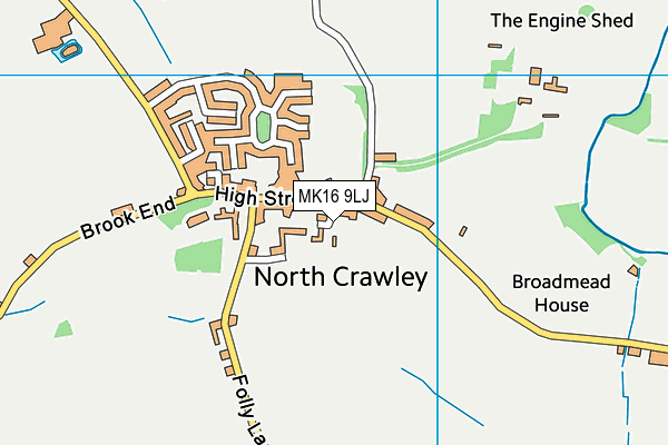 MK16 9LJ map - OS VectorMap District (Ordnance Survey) MK16 9LJ map - OS VectorMap District (Ordnance Survey)