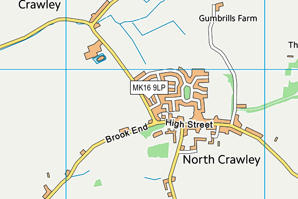 MK16 9LP map - OS VectorMap District (Ordnance Survey) MK16 9LP map - OS VectorMap District (Ordnance Survey)