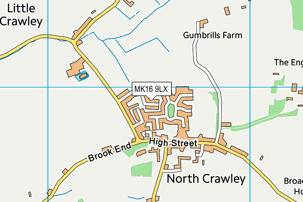MK16 9LX map - OS VectorMap District (Ordnance Survey) MK16 9LX map - OS VectorMap District (Ordnance Survey)