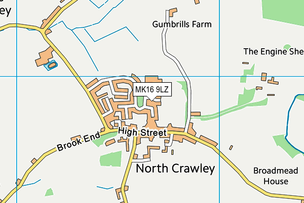 MK16 9LZ map - OS VectorMap District (Ordnance Survey) MK16 9LZ map - OS VectorMap District (Ordnance Survey)