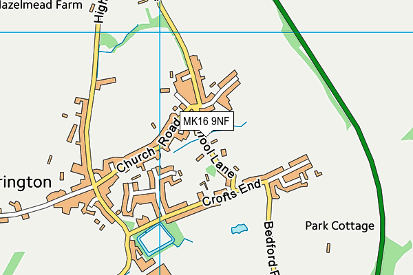 MK16 9NF map - OS VectorMap District (Ordnance Survey) MK16 9NF map - OS VectorMap District (Ordnance Survey)