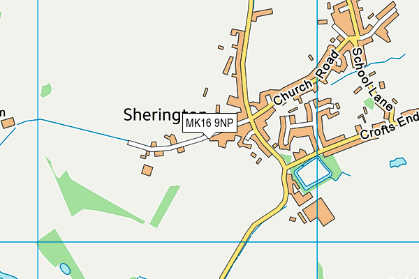 MK16 9NP map - OS VectorMap District (Ordnance Survey) MK16 9NP map - OS VectorMap District (Ordnance Survey)