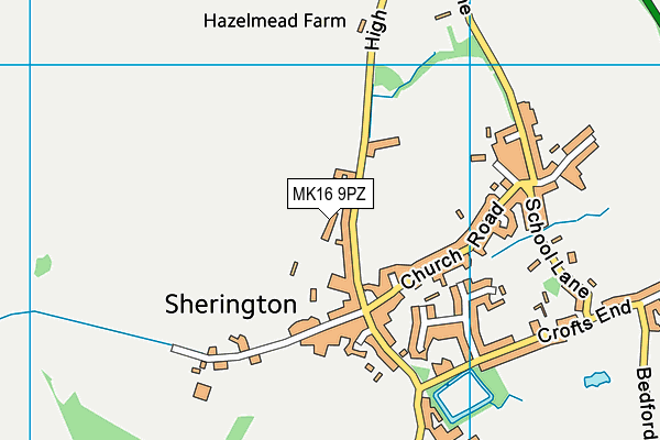 MK16 9PZ map - OS VectorMap District (Ordnance Survey) MK16 9PZ map - OS VectorMap District (Ordnance Survey)