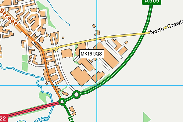 MK16 9QS map - OS VectorMap District (Ordnance Survey) MK16 9QS map - OS VectorMap District (Ordnance Survey)