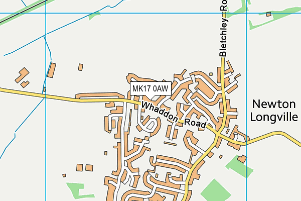 MK17 0AW map - OS VectorMap District (Ordnance Survey) MK17 0AW map - OS VectorMap District (Ordnance Survey)