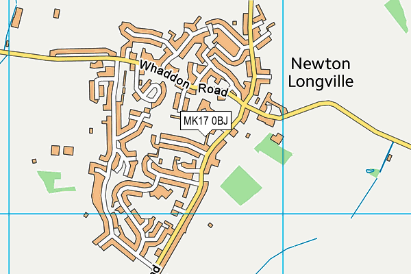 MK17 0BJ map - OS VectorMap District (Ordnance Survey) MK17 0BJ map - OS VectorMap District (Ordnance Survey)