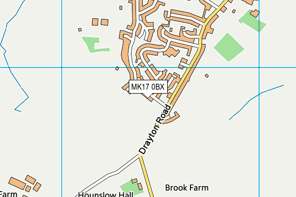 MK17 0BX map - OS VectorMap District (Ordnance Survey) MK17 0BX map - OS VectorMap District (Ordnance Survey)