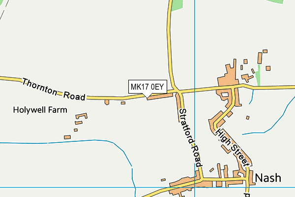 MK17 0EY map - OS VectorMap District (Ordnance Survey) MK17 0EY map - OS VectorMap District (Ordnance Survey)