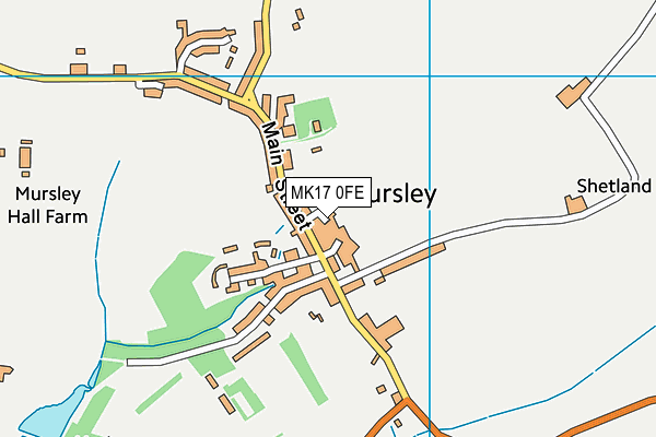 MK17 0FE map - OS VectorMap District (Ordnance Survey) MK17 0FE map - OS VectorMap District (Ordnance Survey)