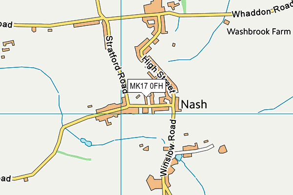 MK17 0FH map - OS VectorMap District (Ordnance Survey) MK17 0FH map - OS VectorMap District (Ordnance Survey)