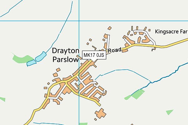 MK17 0JS map - OS VectorMap District (Ordnance Survey)