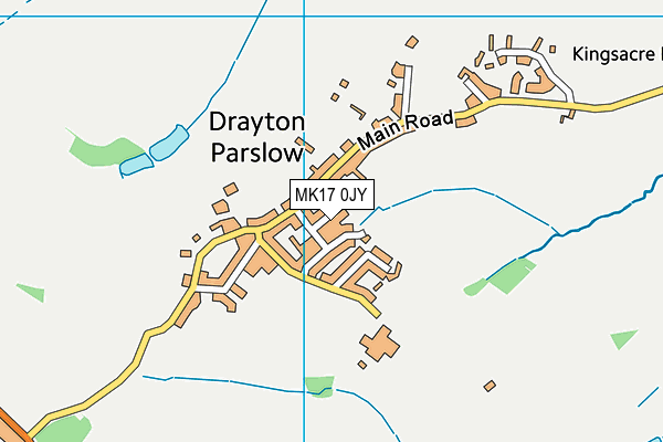 MK17 0JY map - OS VectorMap District (Ordnance Survey)