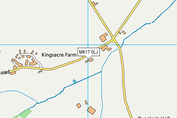 MK17 0LJ map - OS VectorMap District (Ordnance Survey) MK17 0LJ map - OS VectorMap District (Ordnance Survey)