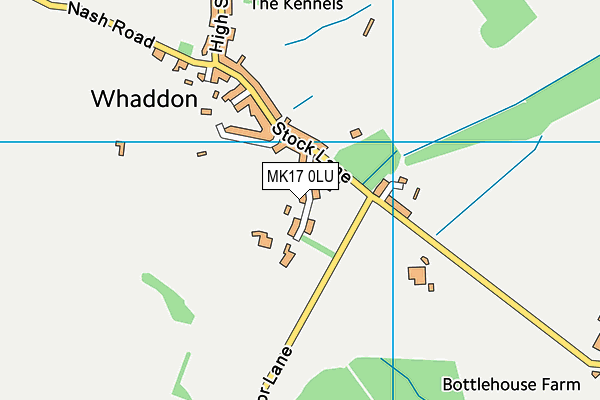 MK17 0LU map - OS VectorMap District (Ordnance Survey) MK17 0LU map - OS VectorMap District (Ordnance Survey)