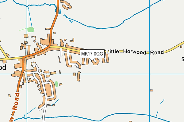 MK17 0QG map - OS VectorMap District (Ordnance Survey)