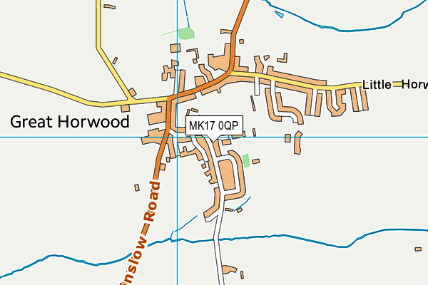 MK17 0QP map - OS VectorMap District (Ordnance Survey)