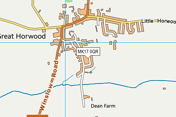 MK17 0QR map - OS VectorMap District (Ordnance Survey)