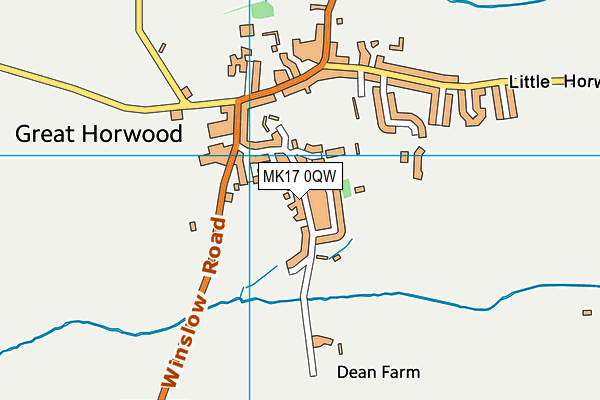 MK17 0QW map - OS VectorMap District (Ordnance Survey) MK17 0QW map - OS VectorMap District (Ordnance Survey)