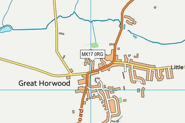 MK17 0RG map - OS VectorMap District (Ordnance Survey)