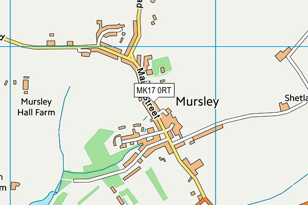 MK17 0RT map - OS VectorMap District (Ordnance Survey) MK17 0RT map - OS VectorMap District (Ordnance Survey)