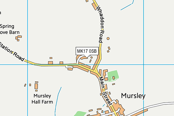 MK17 0SB map - OS VectorMap District (Ordnance Survey) MK17 0SB map - OS VectorMap District (Ordnance Survey)
