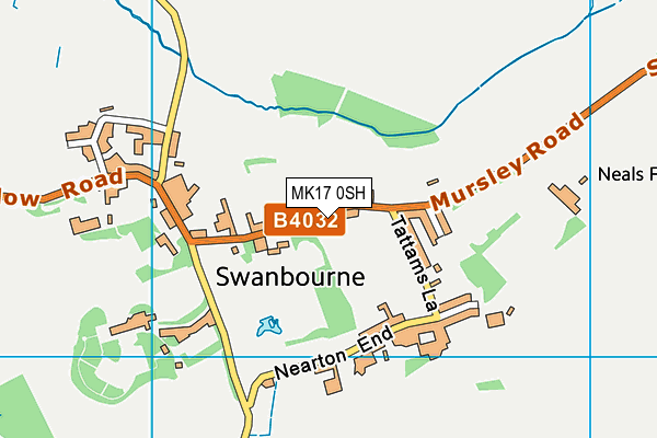 MK17 0SH map - OS VectorMap District (Ordnance Survey) MK17 0SH map - OS VectorMap District (Ordnance Survey)