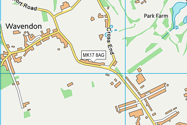 MK17 8AG map - OS VectorMap District (Ordnance Survey) MK17 8AG map - OS VectorMap District (Ordnance Survey)