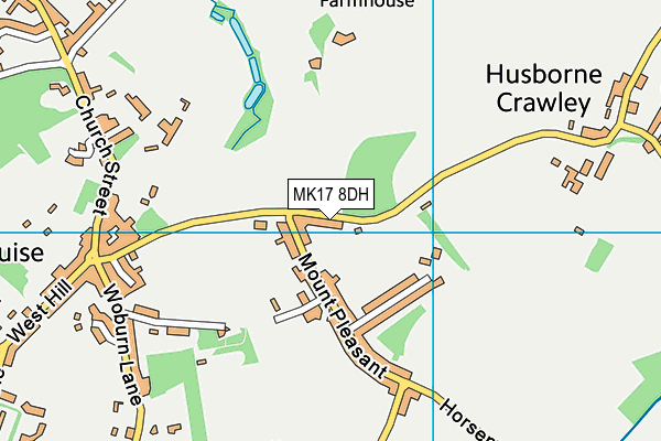 MK17 8DH map - OS VectorMap District (Ordnance Survey)