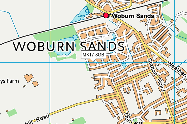 MK17 8GB map - OS VectorMap District (Ordnance Survey)
