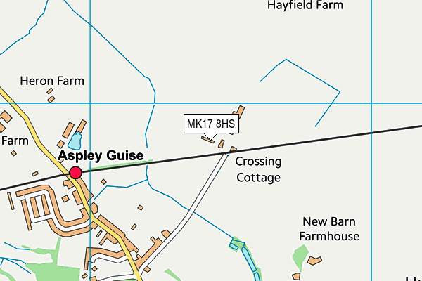 MK17 8HS map - OS VectorMap District (Ordnance Survey) MK17 8HS map - OS VectorMap District (Ordnance Survey)