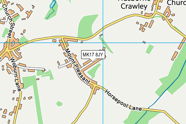 MK17 8JY map - OS VectorMap District (Ordnance Survey)