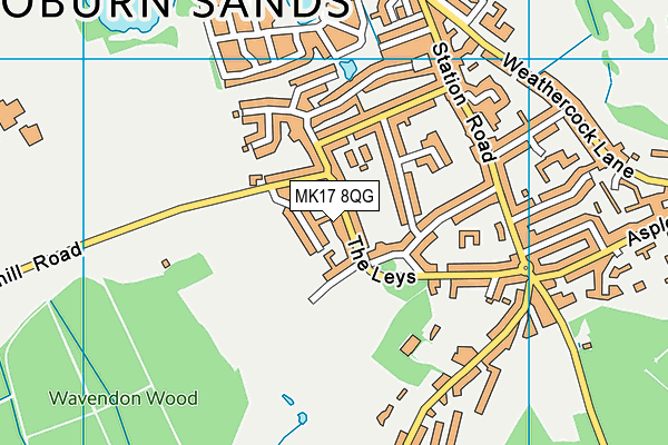 MK17 8QG map - OS VectorMap District (Ordnance Survey) MK17 8QG map - OS VectorMap District (Ordnance Survey)
