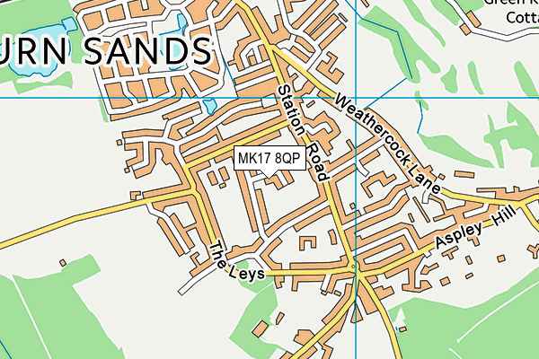 MK17 8QP map - OS VectorMap District (Ordnance Survey) MK17 8QP map - OS VectorMap District (Ordnance Survey)