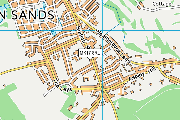 MK17 8RL map - OS VectorMap District (Ordnance Survey) MK17 8RL map - OS VectorMap District (Ordnance Survey)