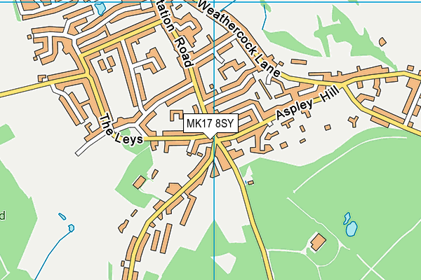 MK17 8SY map - OS VectorMap District (Ordnance Survey) MK17 8SY map - OS VectorMap District (Ordnance Survey)