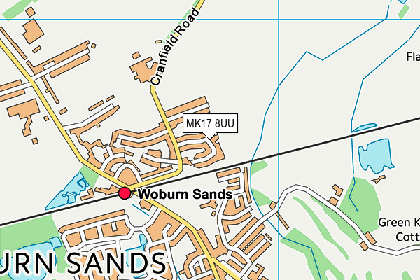 MK17 8UU map - OS VectorMap District (Ordnance Survey)