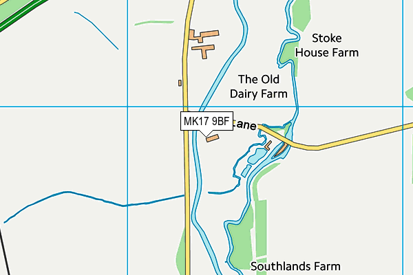 MK17 9BF map - OS VectorMap District (Ordnance Survey)