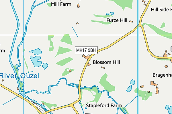 MK17 9BH map - OS VectorMap District (Ordnance Survey) MK17 9BH map - OS VectorMap District (Ordnance Survey)