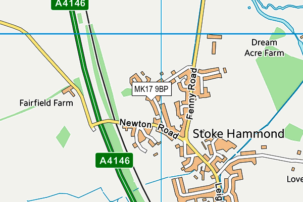 MK17 9BP map - OS VectorMap District (Ordnance Survey) MK17 9BP map - OS VectorMap District (Ordnance Survey)