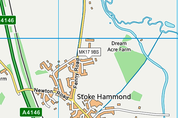 MK17 9BS map - OS VectorMap District (Ordnance Survey) MK17 9BS map - OS VectorMap District (Ordnance Survey)