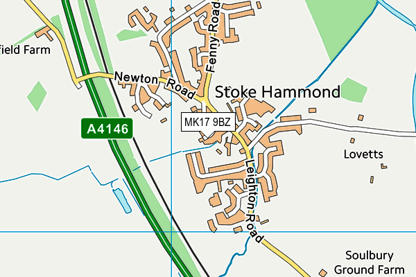 MK17 9BZ map - OS VectorMap District (Ordnance Survey) MK17 9BZ map - OS VectorMap District (Ordnance Survey)