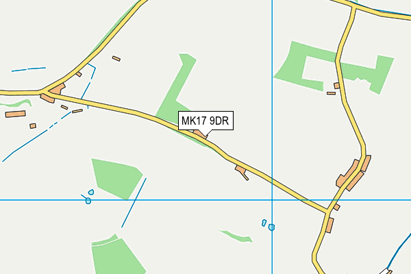 MK17 9DR map - OS VectorMap District (Ordnance Survey)