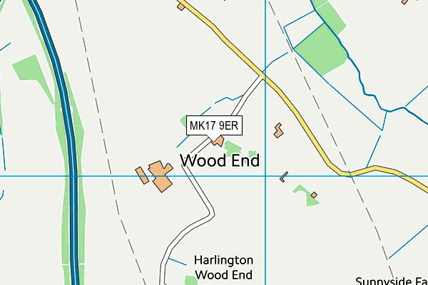 MK17 9ER map - OS VectorMap District (Ordnance Survey)