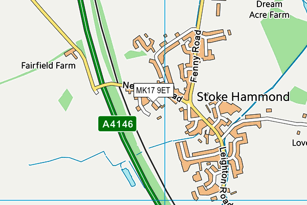 MK17 9ET map - OS VectorMap District (Ordnance Survey) MK17 9ET map - OS VectorMap District (Ordnance Survey)