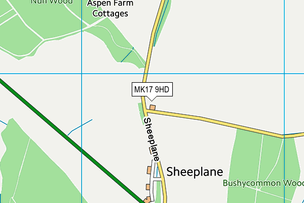 MK17 9HD map - OS VectorMap District (Ordnance Survey) MK17 9HD map - OS VectorMap District (Ordnance Survey)