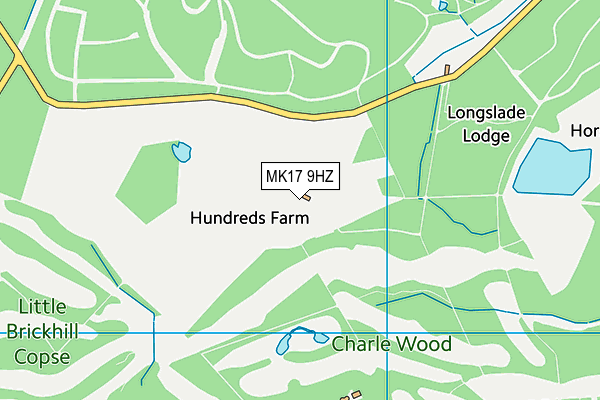 MK17 9HZ map - OS VectorMap District (Ordnance Survey)
