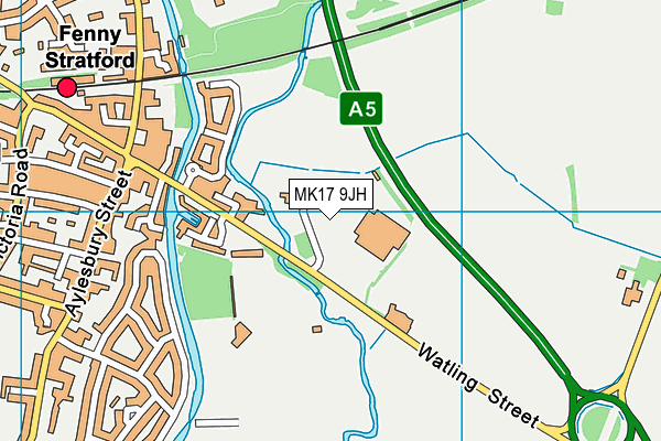 MK17 9JH map - OS VectorMap District (Ordnance Survey) MK17 9JH map - OS VectorMap District (Ordnance Survey)