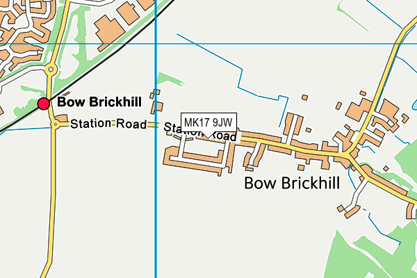 MK17 9JW map - OS VectorMap District (Ordnance Survey) MK17 9JW map - OS VectorMap District (Ordnance Survey)