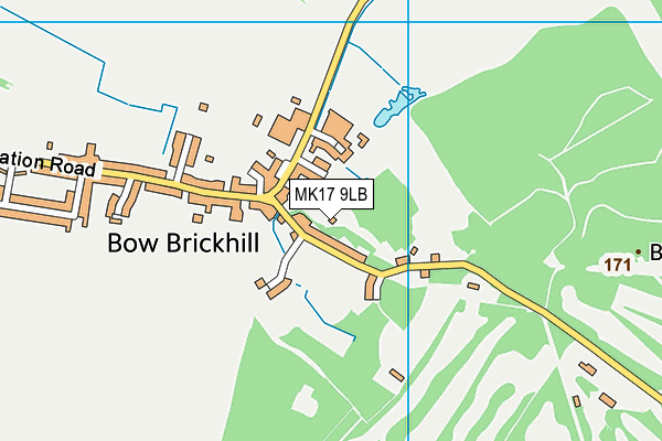 MK17 9LB map - OS VectorMap District (Ordnance Survey) MK17 9LB map - OS VectorMap District (Ordnance Survey)